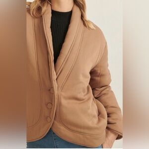 71. Last 1! COST 🛑 PUFFER light brown/Tan Quilted Jacket coat